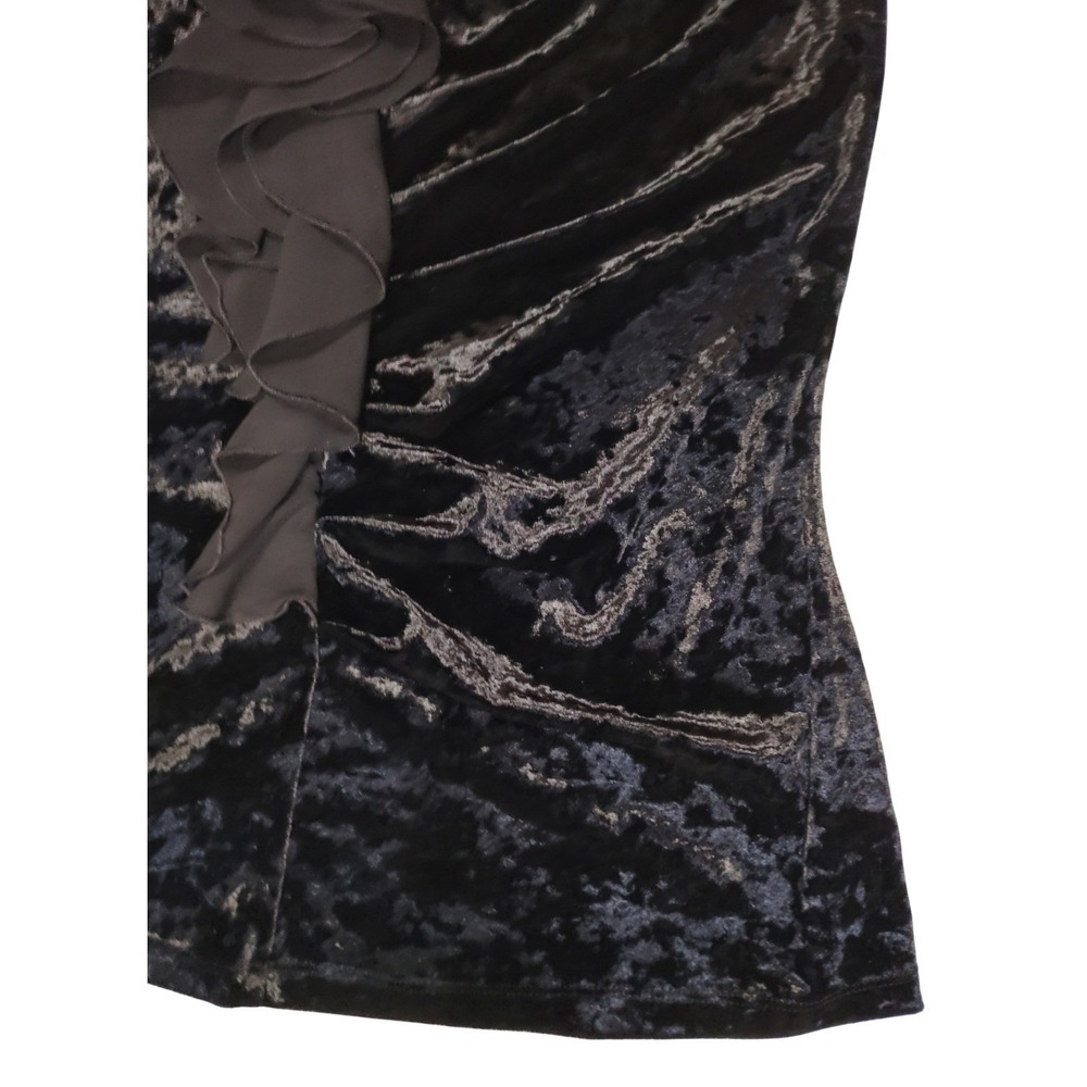 IZ Byer California Woman‎ Black Fairy-core Velvet Ruffle Tank Small - Picture 5 of 5